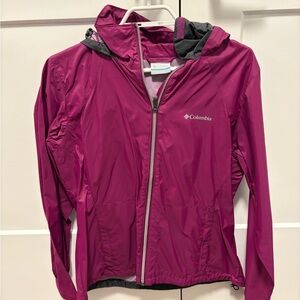 Columbia Women's Raspberry Hooded Packable Jacket